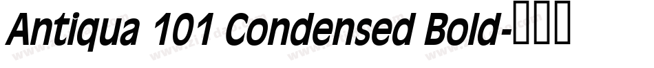 Antiqua 101 Condensed Bold字体转换